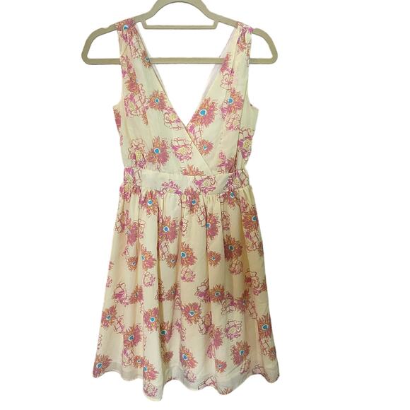 Anthro O by Organic Gerbera Surplice Dress - Picture 1 of 4